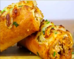 Veggie Stuffed Garlic Loaf