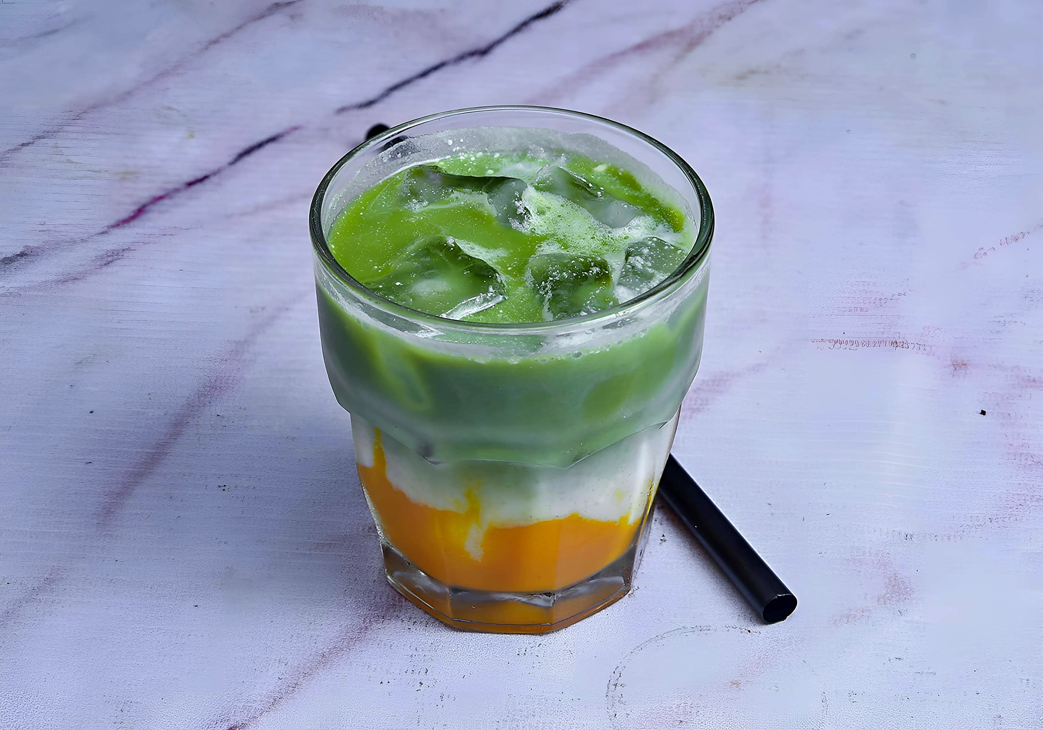 Mango Matcha Iced Latte